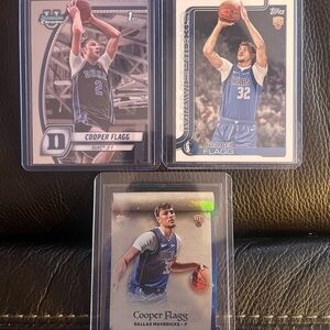Cooper Flagg 3 Card Rookie Lot